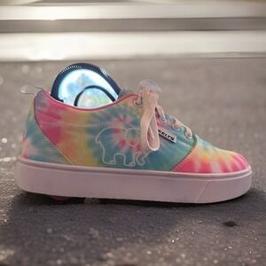 HEELY'S Pro 20 Prints Ivory Ella Tie Dye Elephant Multicolor Skate Shoes, Size 7